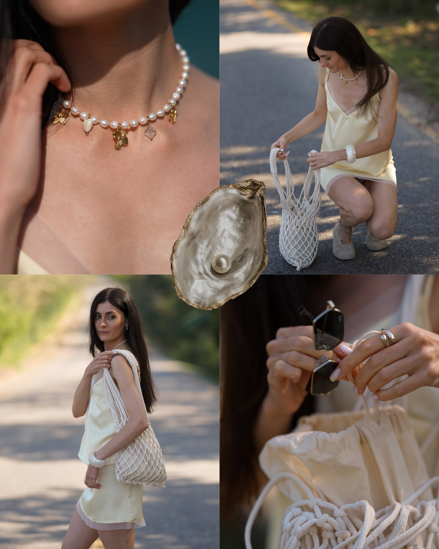 Natural Satin Skirt Plombir Yellow Butter