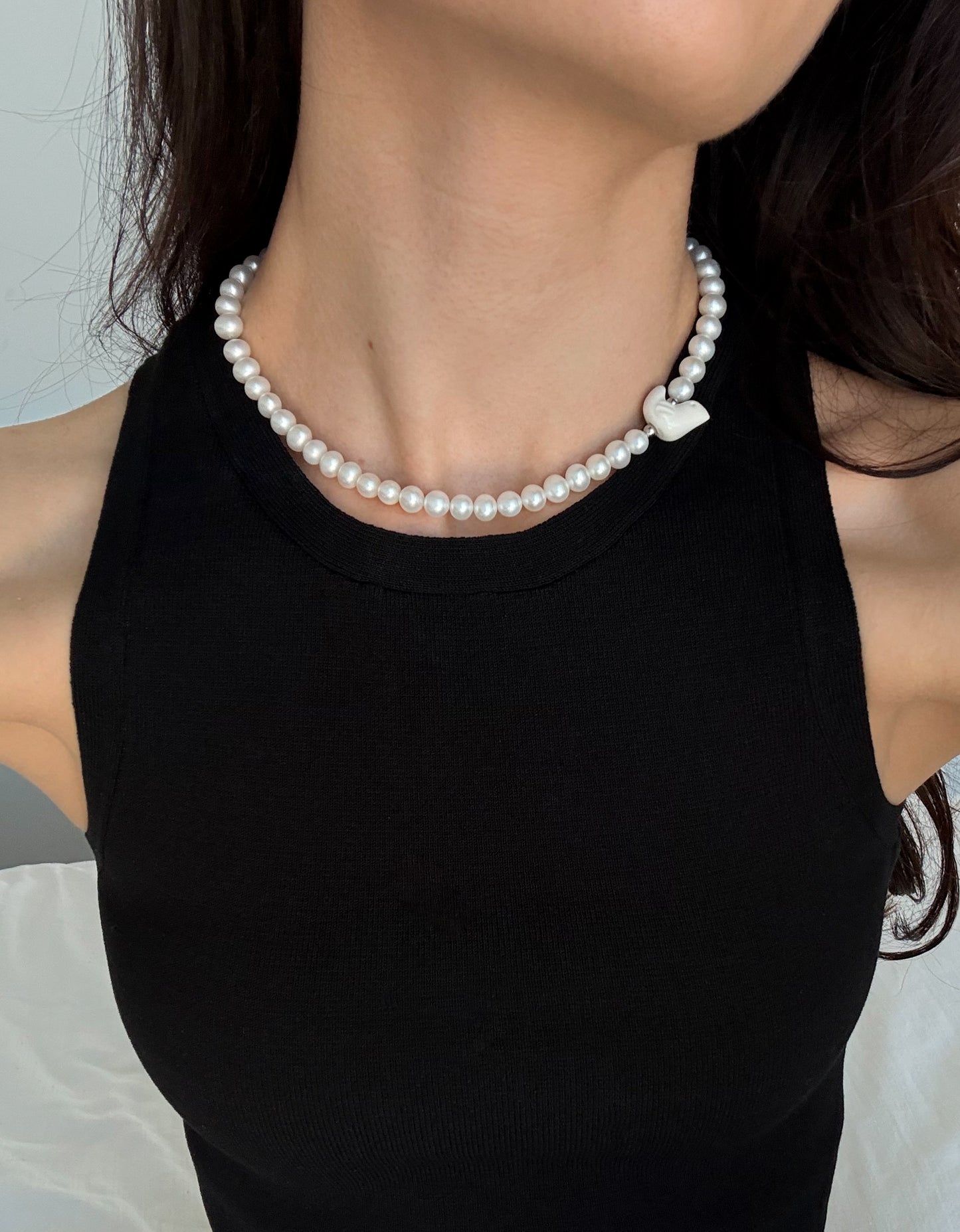 Natural River Pearls Necklace Pivnyk