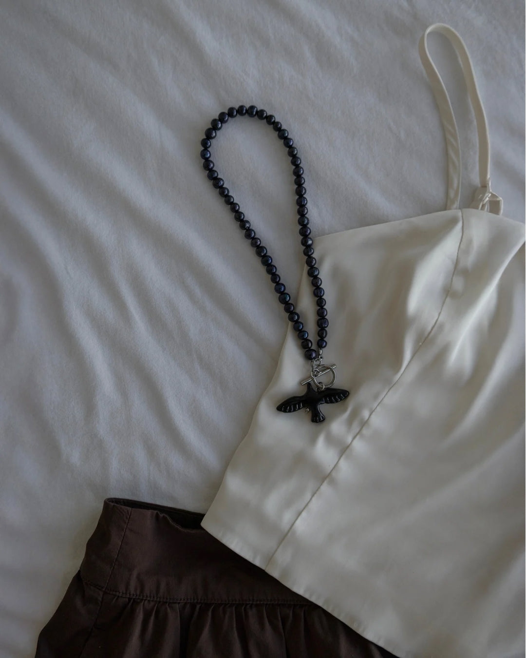 Necklace Ptashka Black