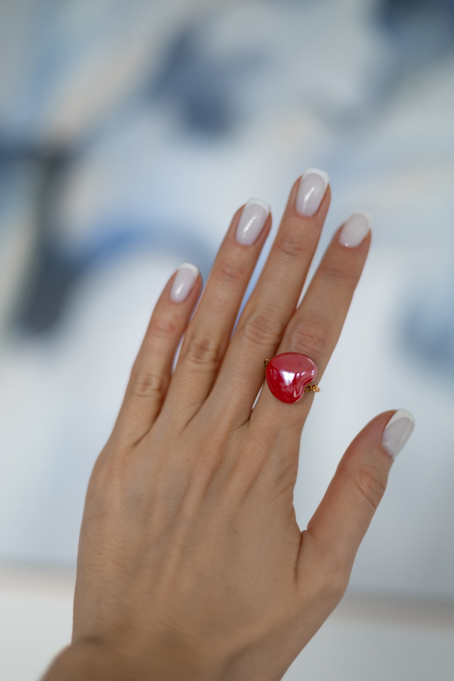 Ring Heart Red