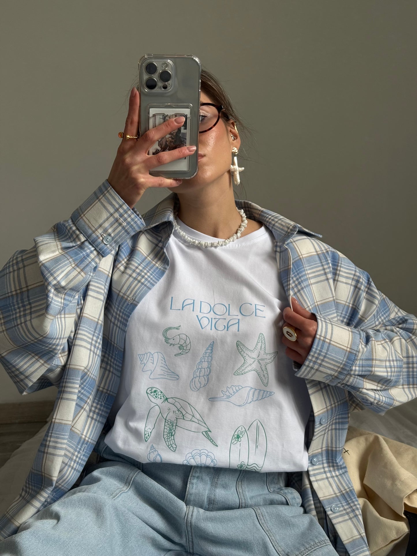 White T-shirt Ocean