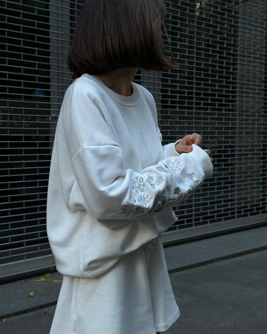 Embroidered Sweatshirt Pivnyky Ivory