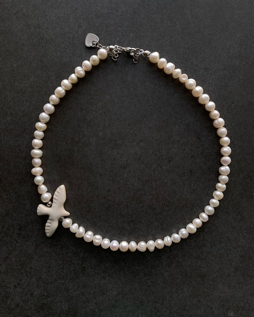 Natural River Pearls Necklace Ptashka