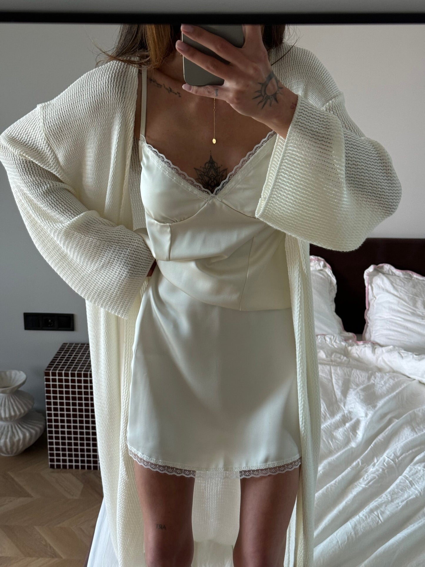 Mini Skirt Natural Satin Glaze