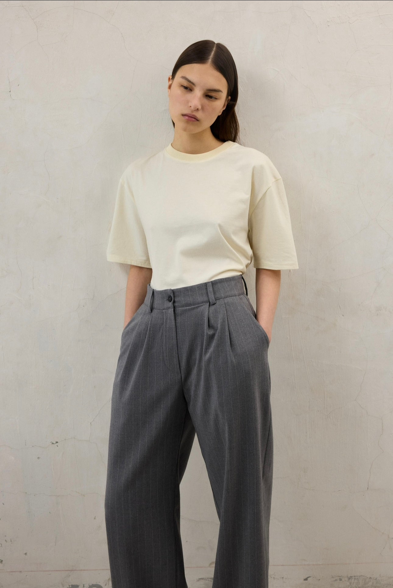 Striped Palazzo Trousers Baze