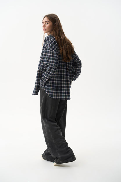 Women's Flannel Relaxed Cotton Shirt