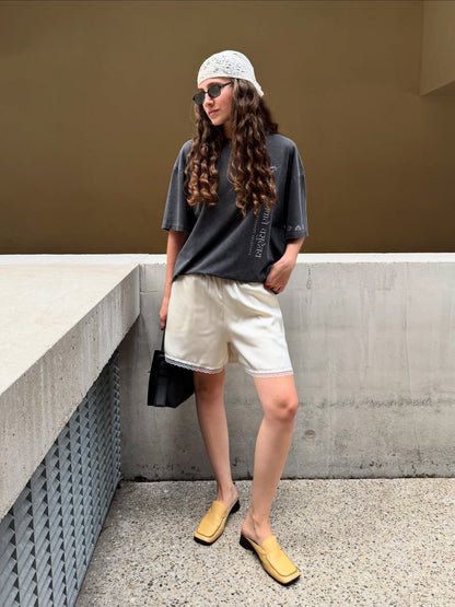 Natural Satin Shorts Breeze