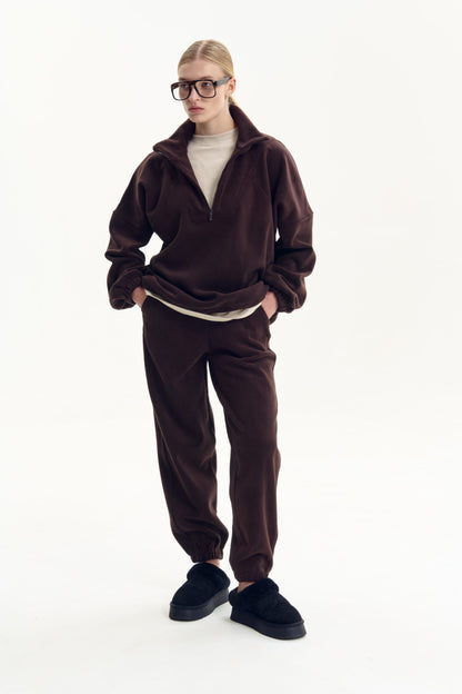 CozyFlex Oversized Fleece Set Chocolate