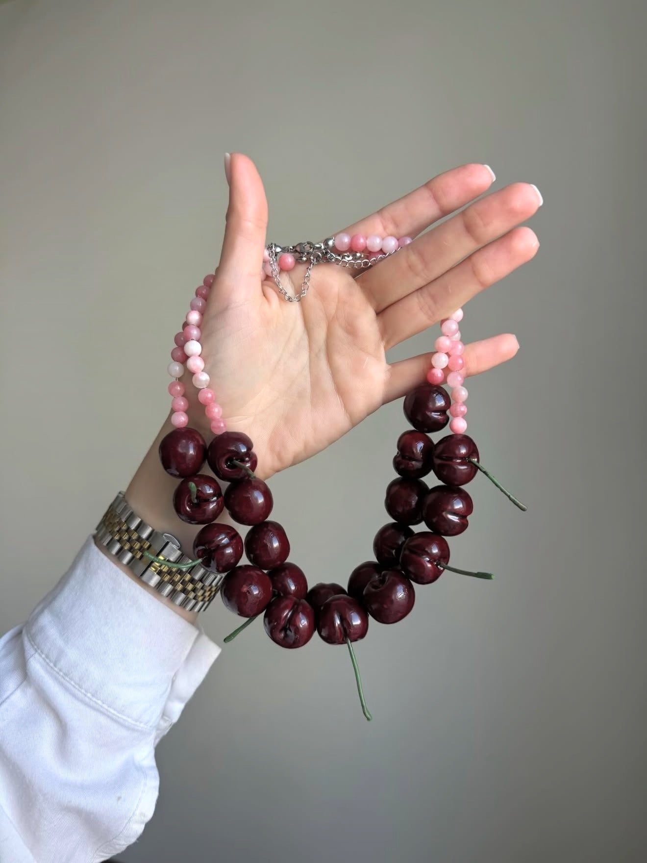 Necklace CHERESHNI with Quartz