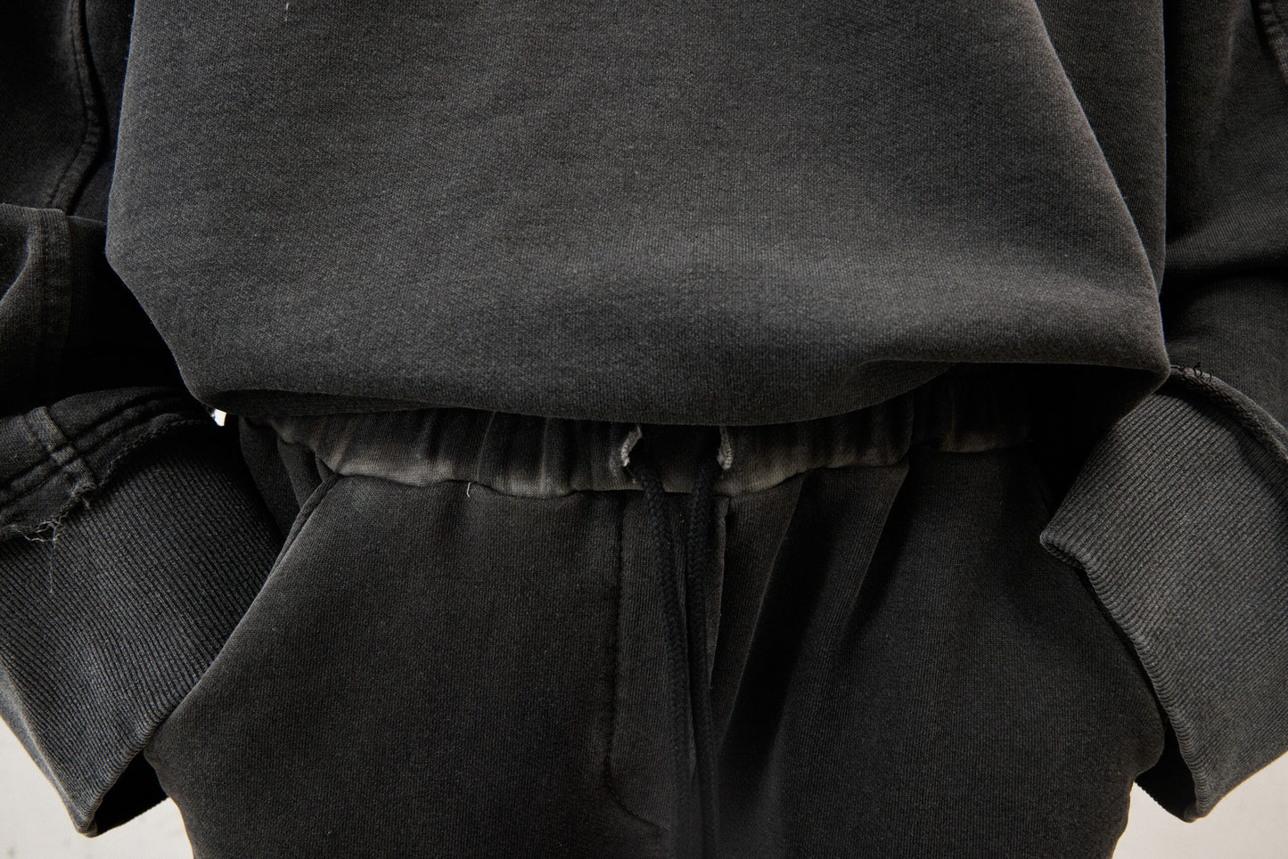 Washed Cotton Palazzo Pants Ash