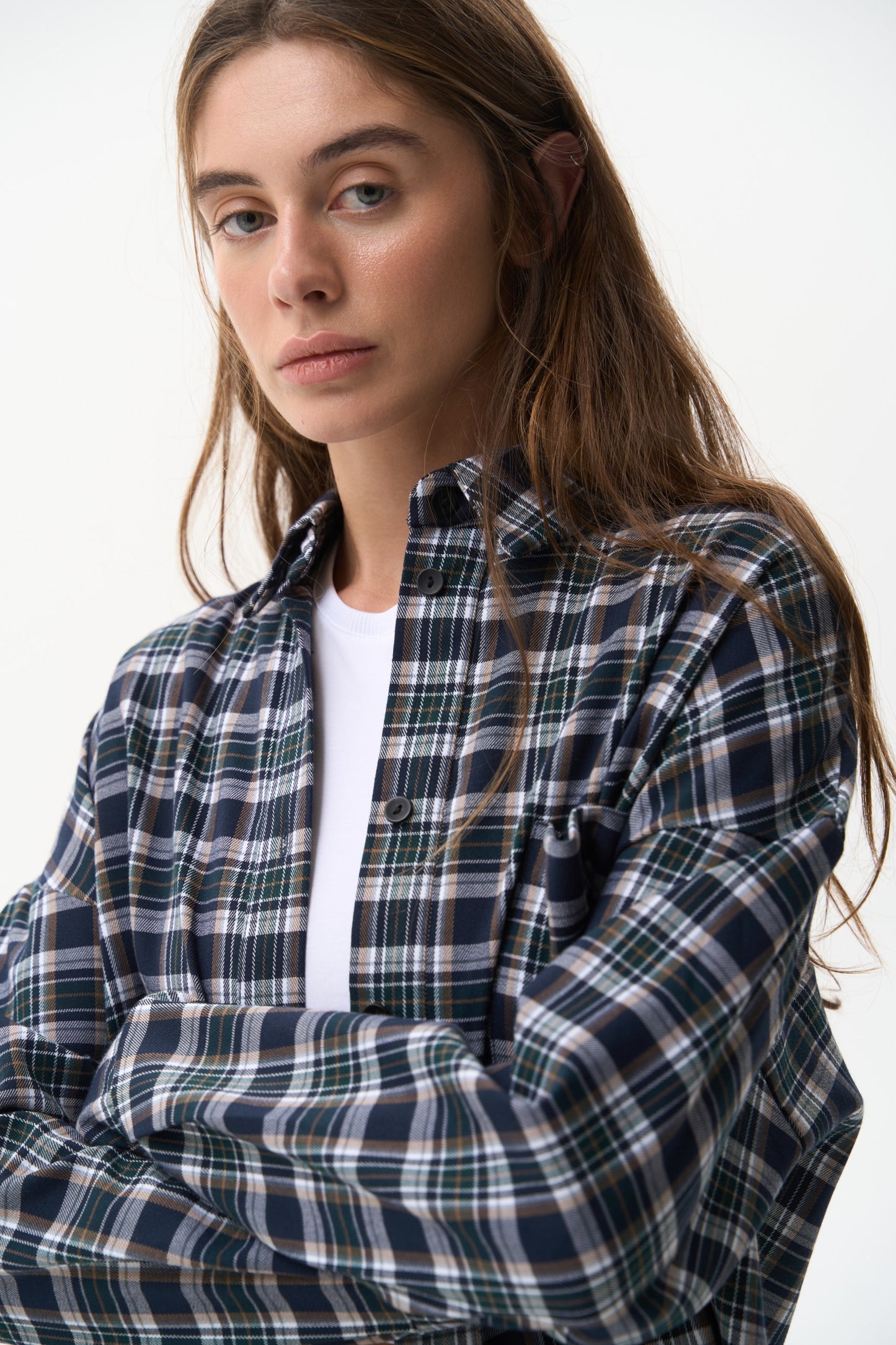 Women's Flannel Relaxed Cotton Shirt