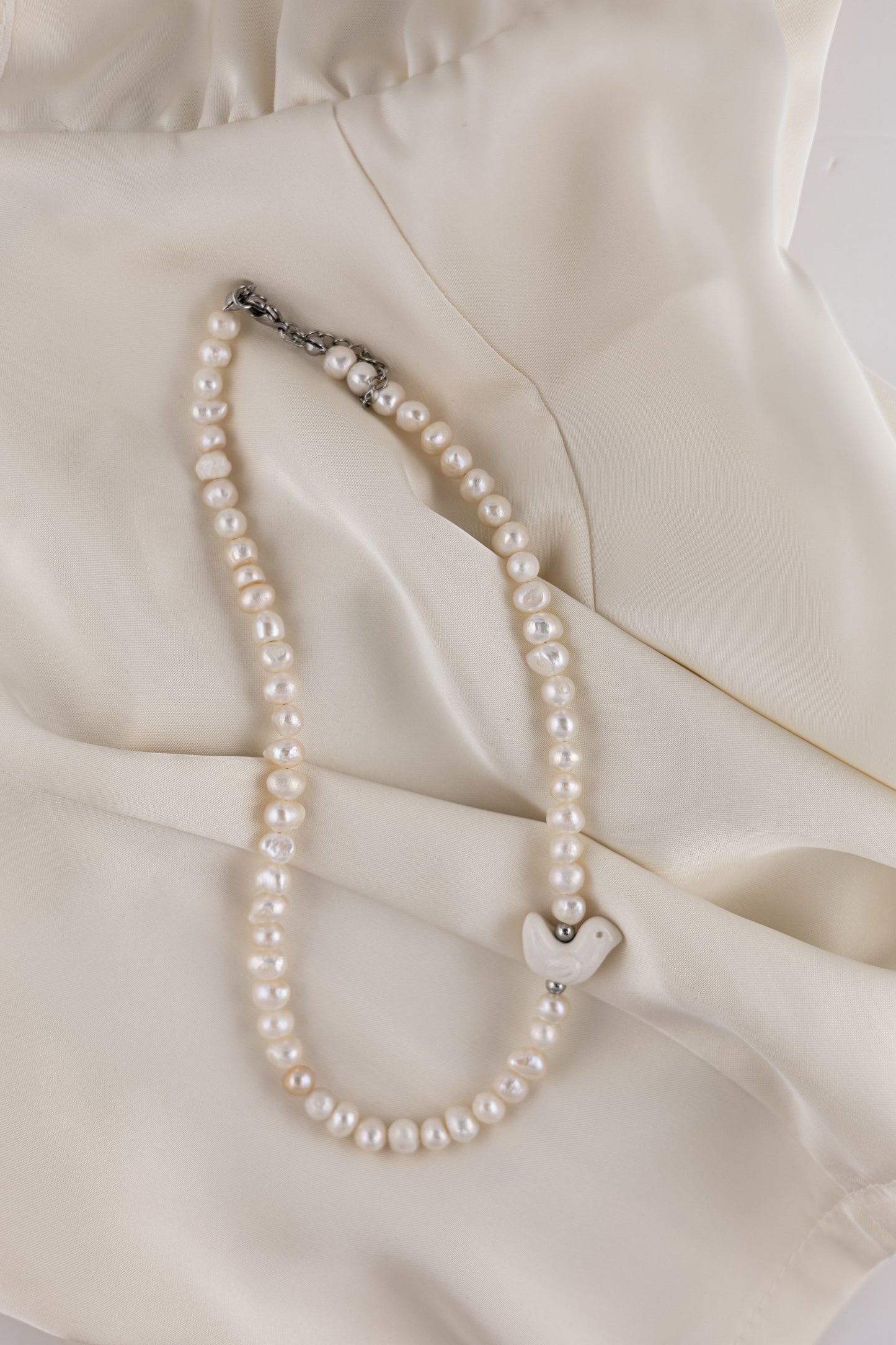 Natural River Pearls Necklace Pivnyk