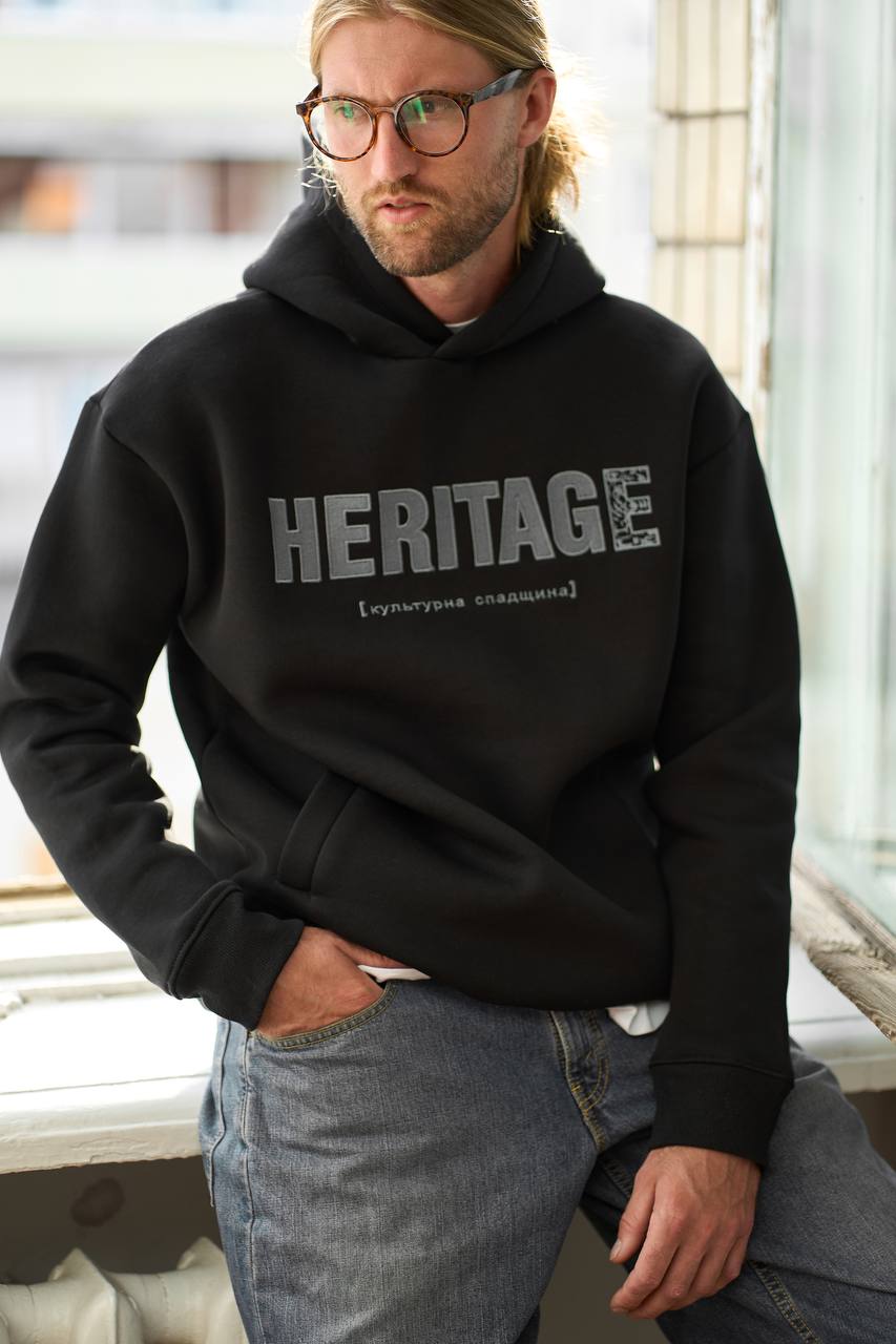 Men's Hoodie Heritage Oversized Black