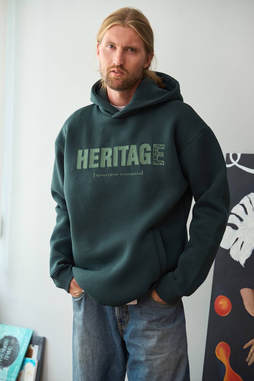 Men's Hoodie Heritage Oversized Green