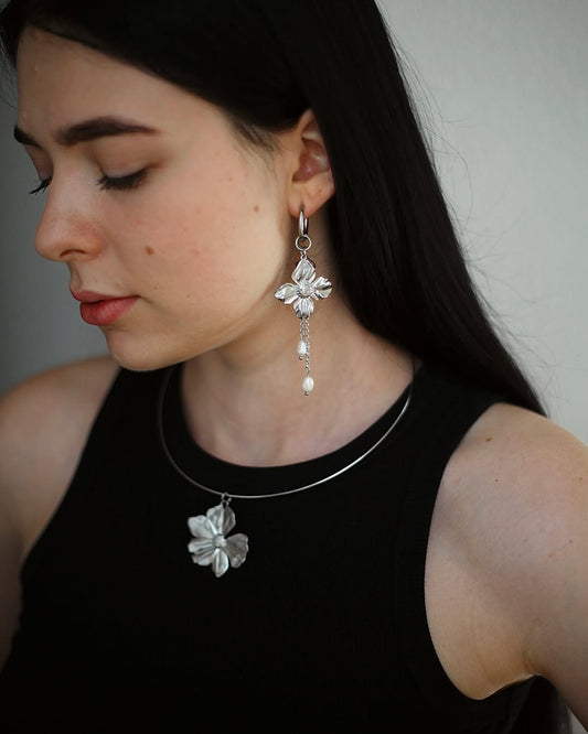 Earrings-Transformers Kvitka Silver
