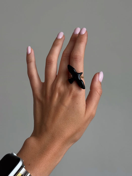 Ring Ptashka Black
