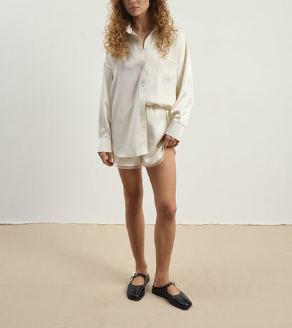 Natural Satin Shorts Breeze
