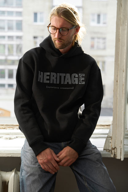 Men's Hoodie Heritage Oversized Black