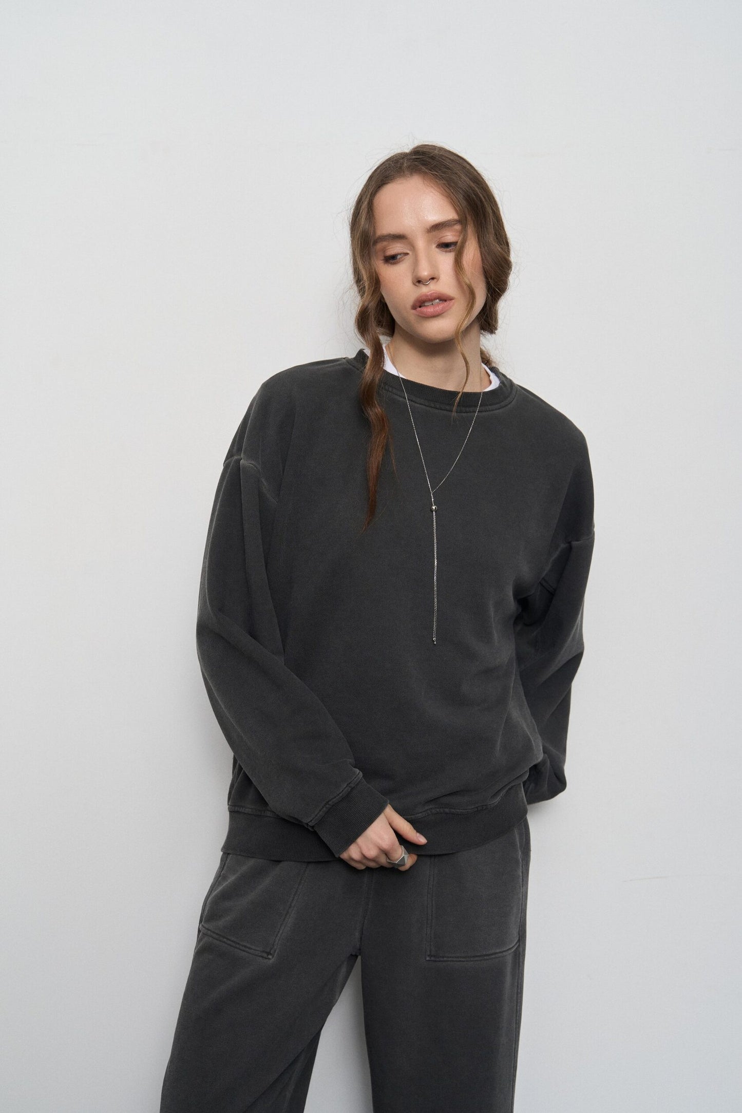 Washed Cotton Sweatshirt