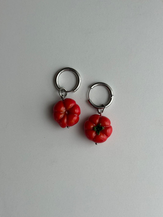 Earrings Tomatoes