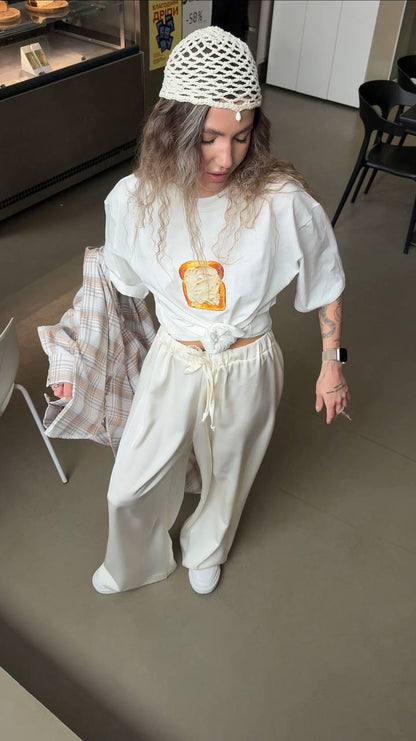 White T-shirt Butter