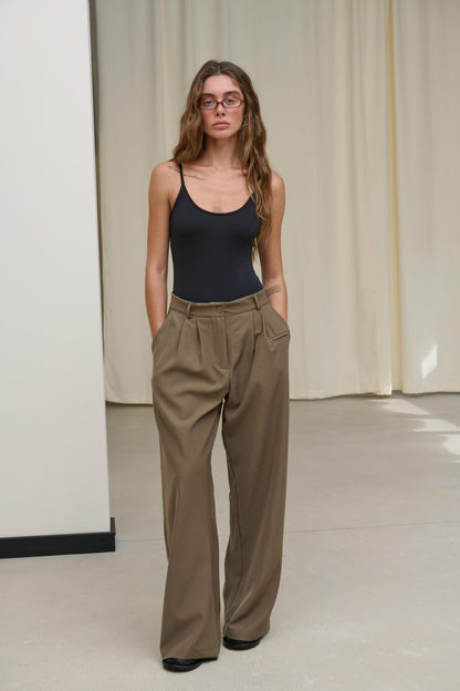 Classic Palazzo Pants Olive