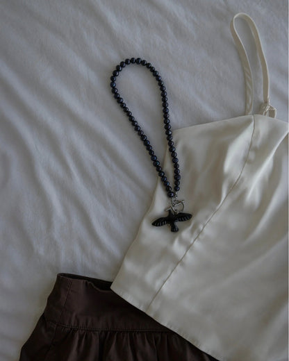 Necklace Ptashka Black