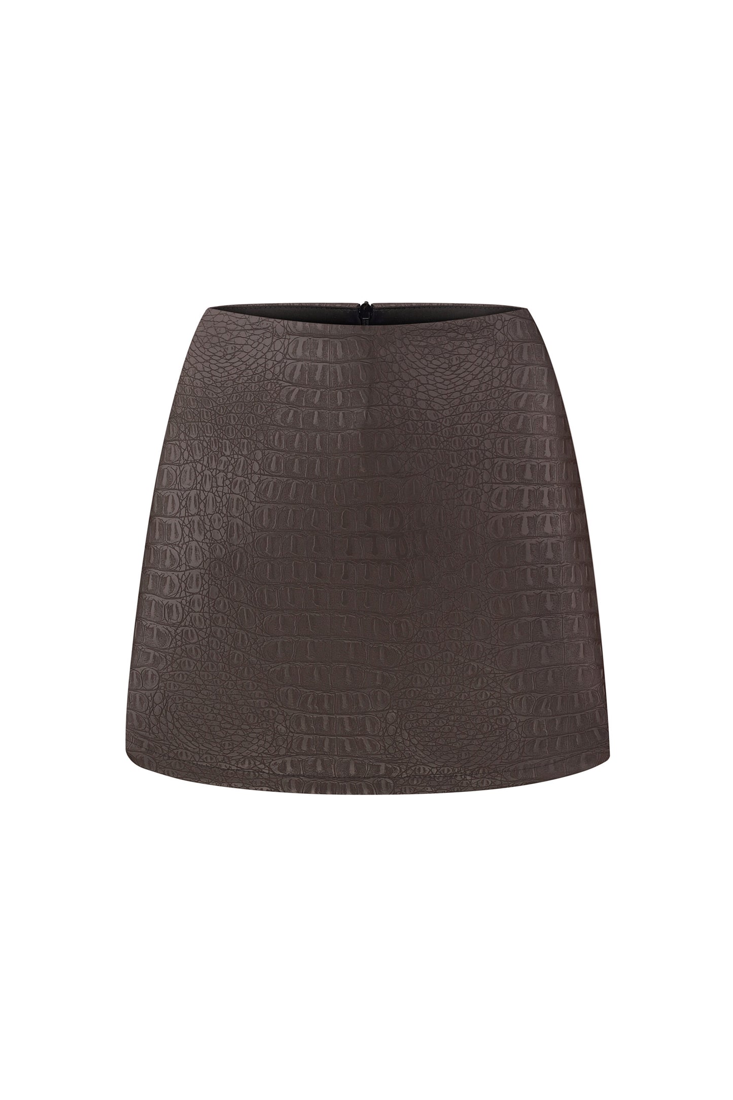 Mini skorts made of eco-leather