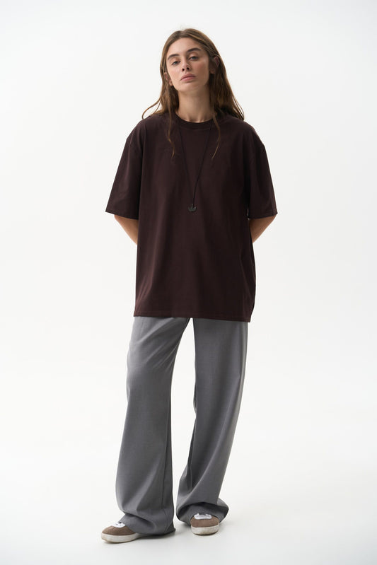 Unisex oversized T-shirt Chocolate