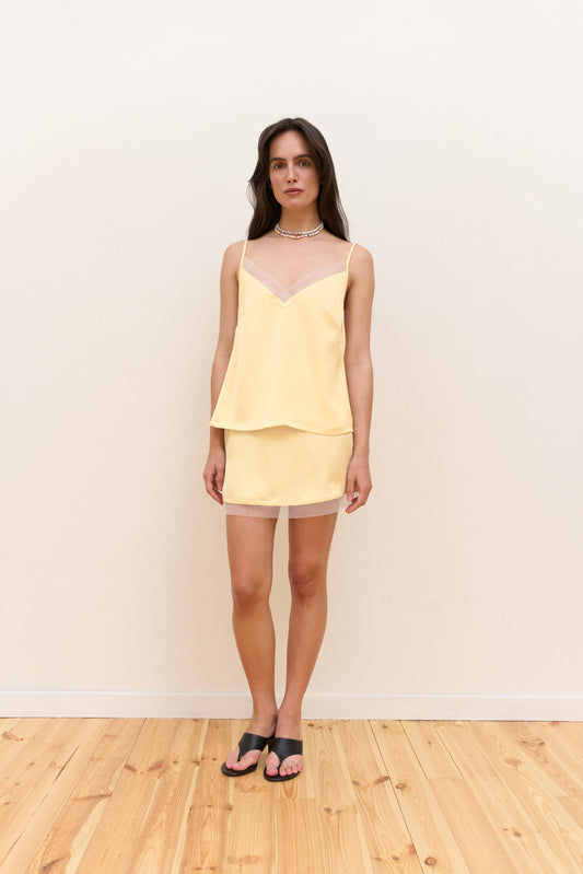 Natural Satin Top Plombir Yellow Butter