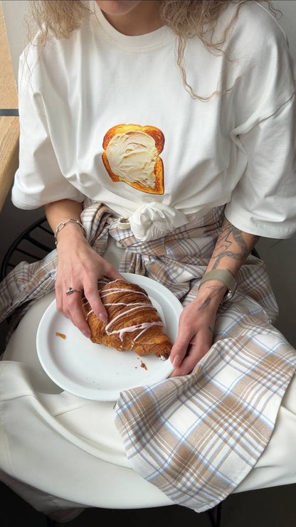 White T-shirt Butter