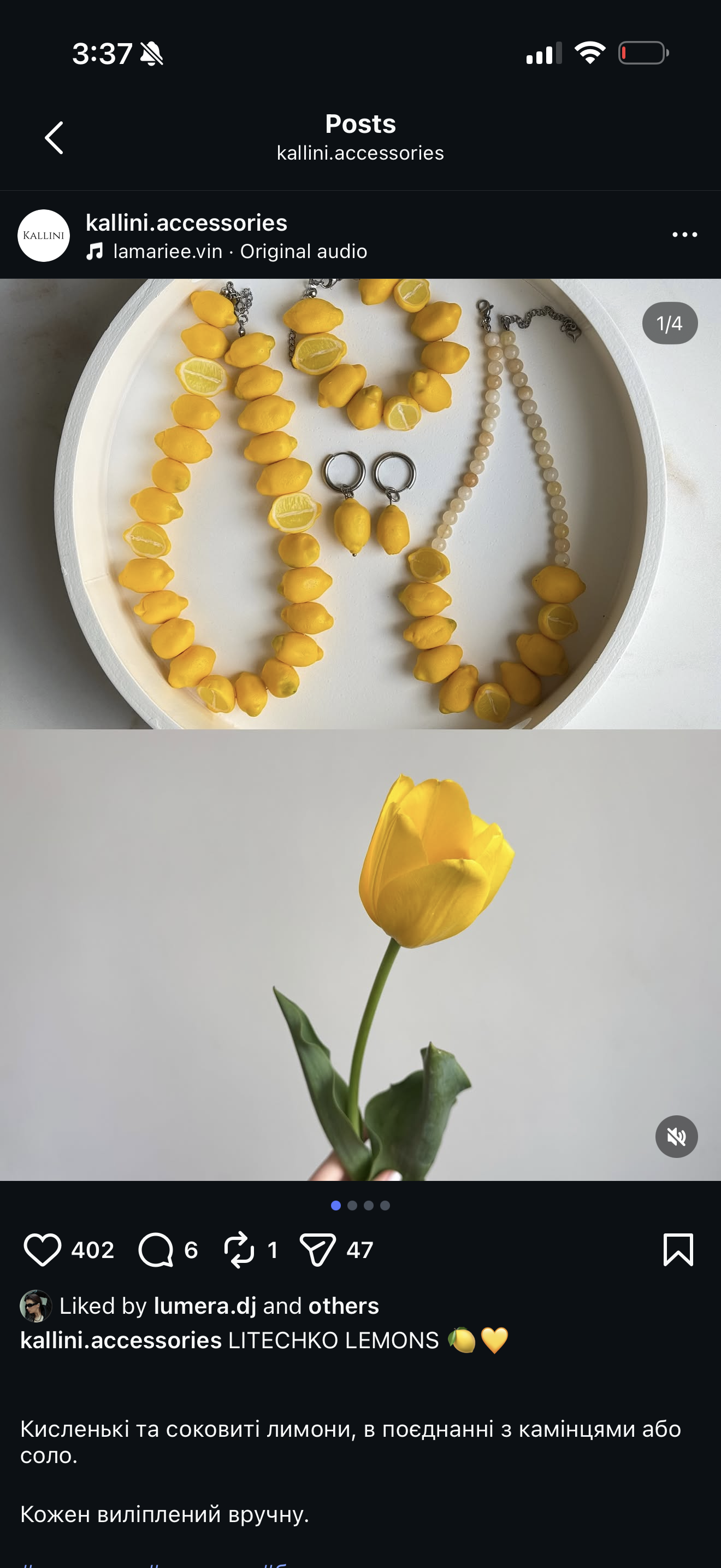 Necklace Lemons