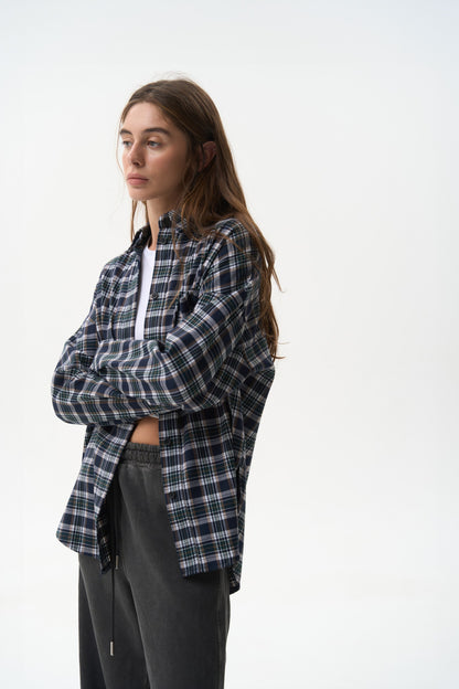 Women's Flannel Relaxed Cotton Shirt