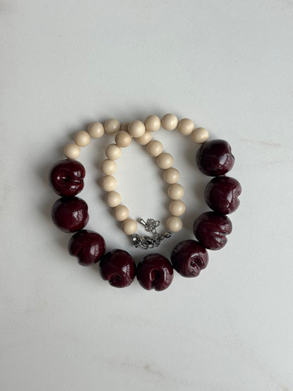 Necklace CHERESHNI with Jasper