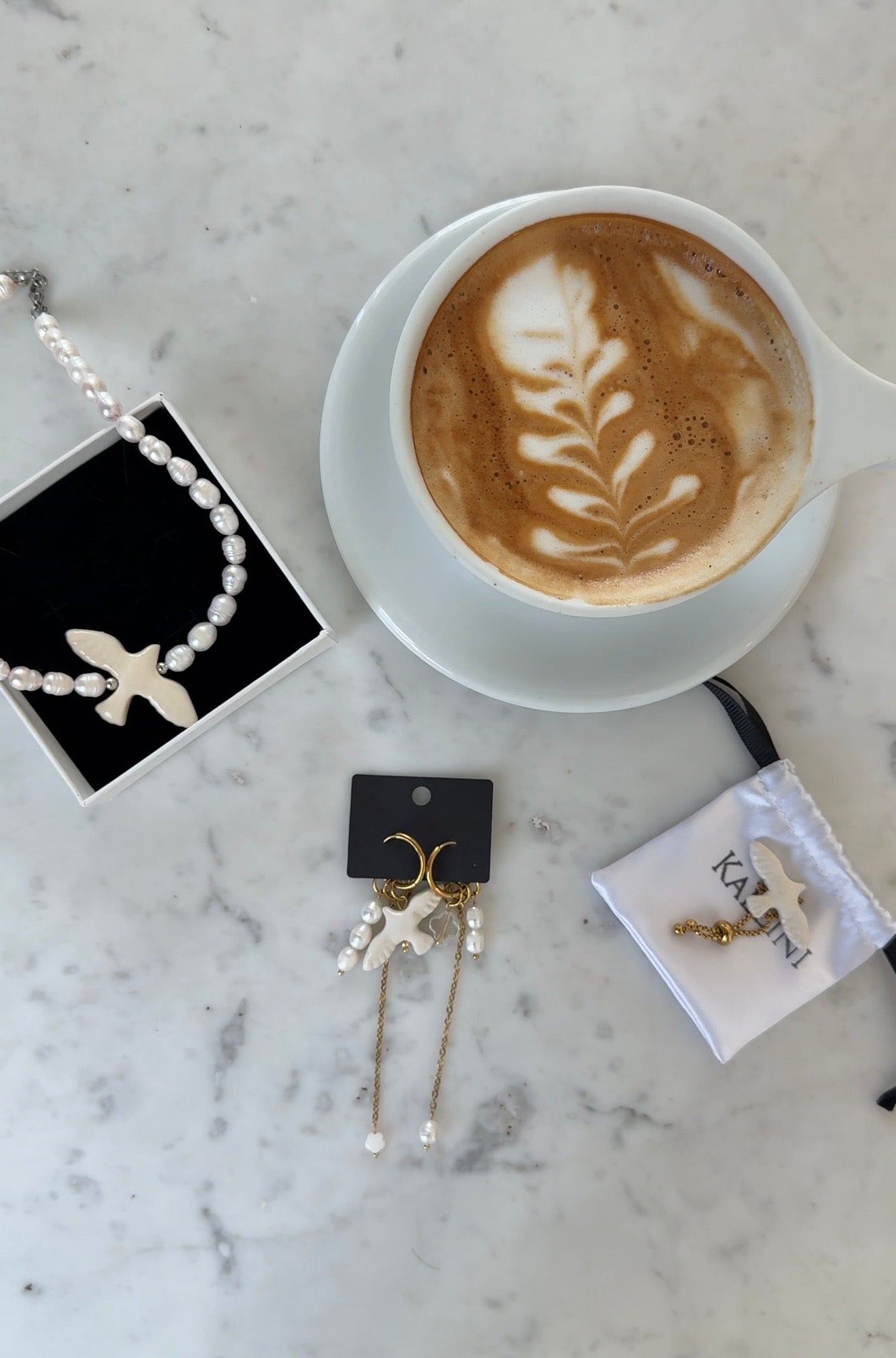Ptashka Set (Necklace, earrings, ring)