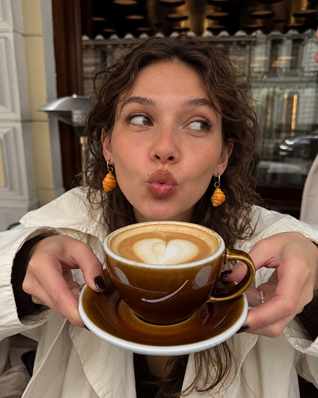 Earrings Croissant