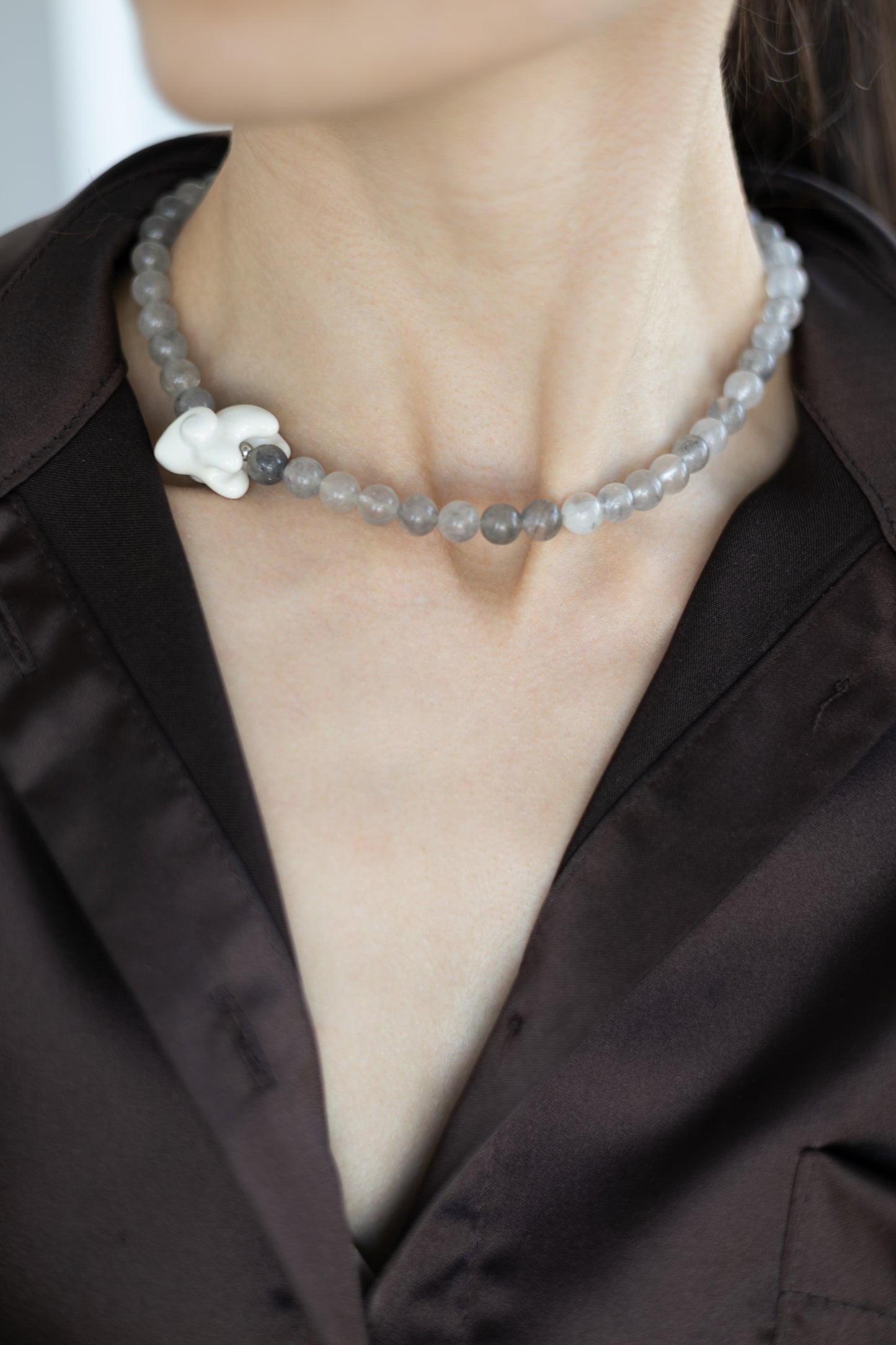 Smoky Quartz Necklace Baranets