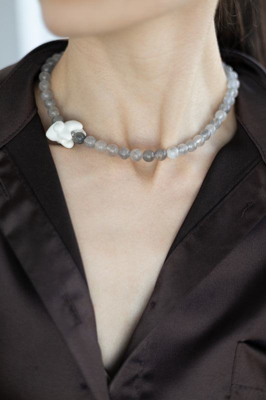 Smoky Quartz Necklace Baranets