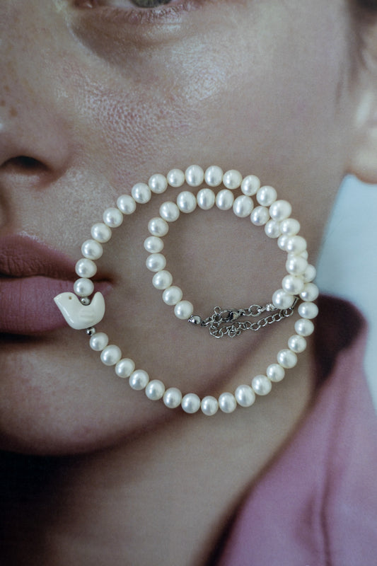 Natural River Pearls Necklace Pivnyk