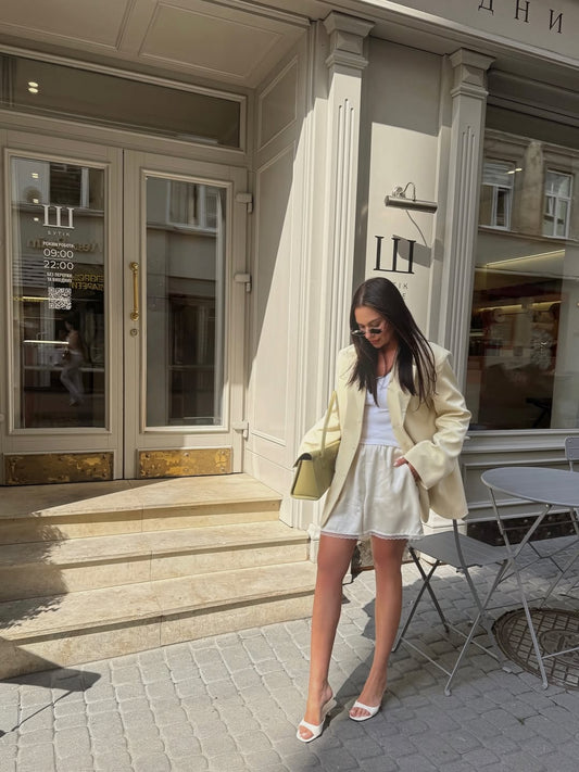 Natural Satin Shorts Breeze