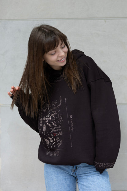 Hoodie Konyk Chocolate