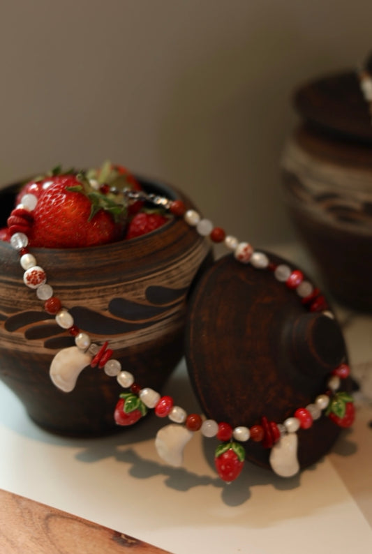 Varenyky with strawberry