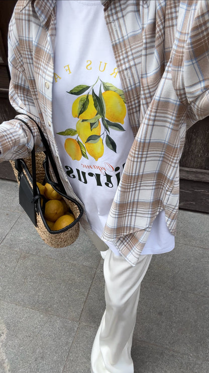 White T-shirt Lemons