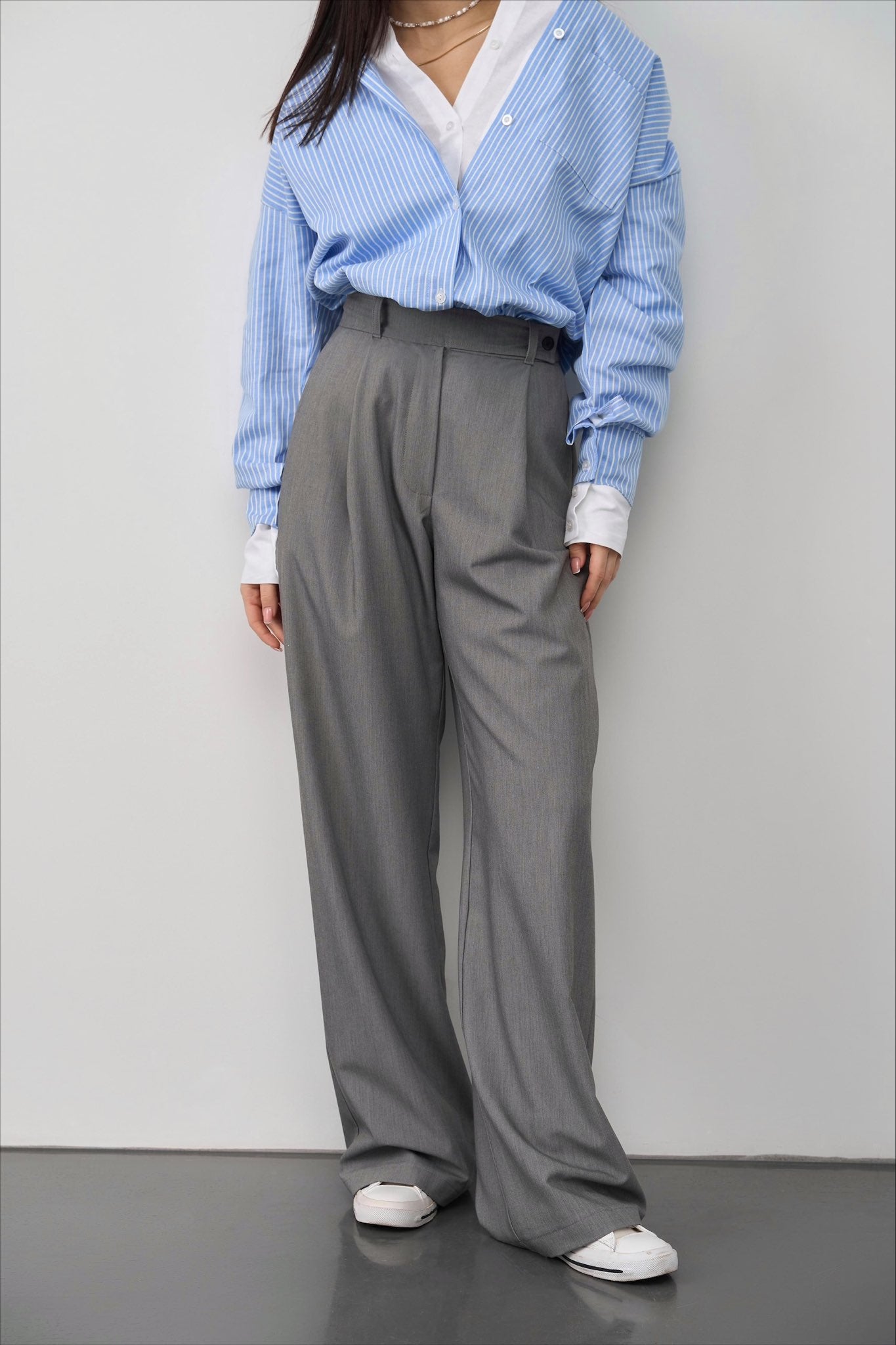 Classic Palazzo Pants With Waist Detail