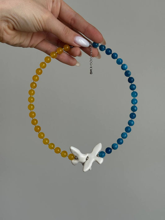 Necklace Ptashka Patriotic