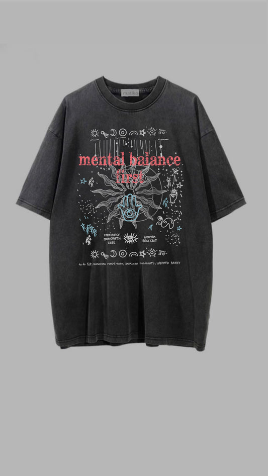 Washed Cotton Oversized T-shirt BALANCE