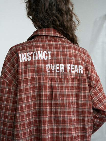Checkered Shirt No Fear