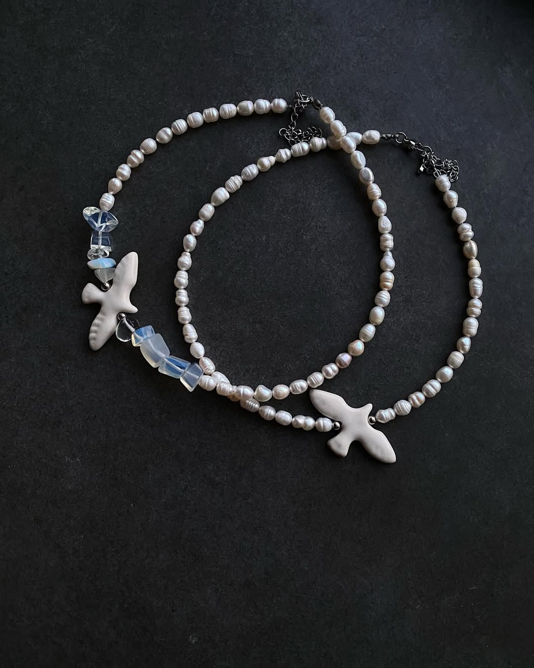 Necklace with a Ceramic Bird VIL'NA (Pre-order, shipping from Dec 1/2024)