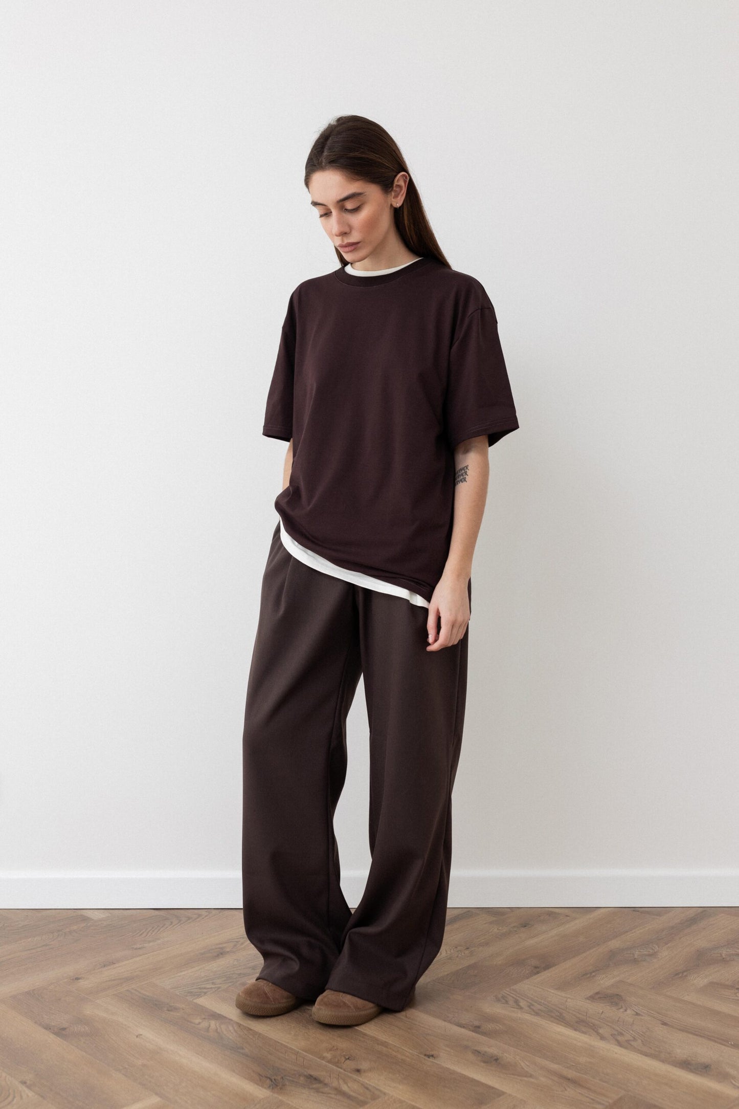 Unisex oversized T-shirt Chocolate