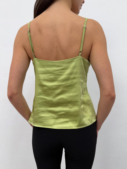 Satin Top with Lace Glow